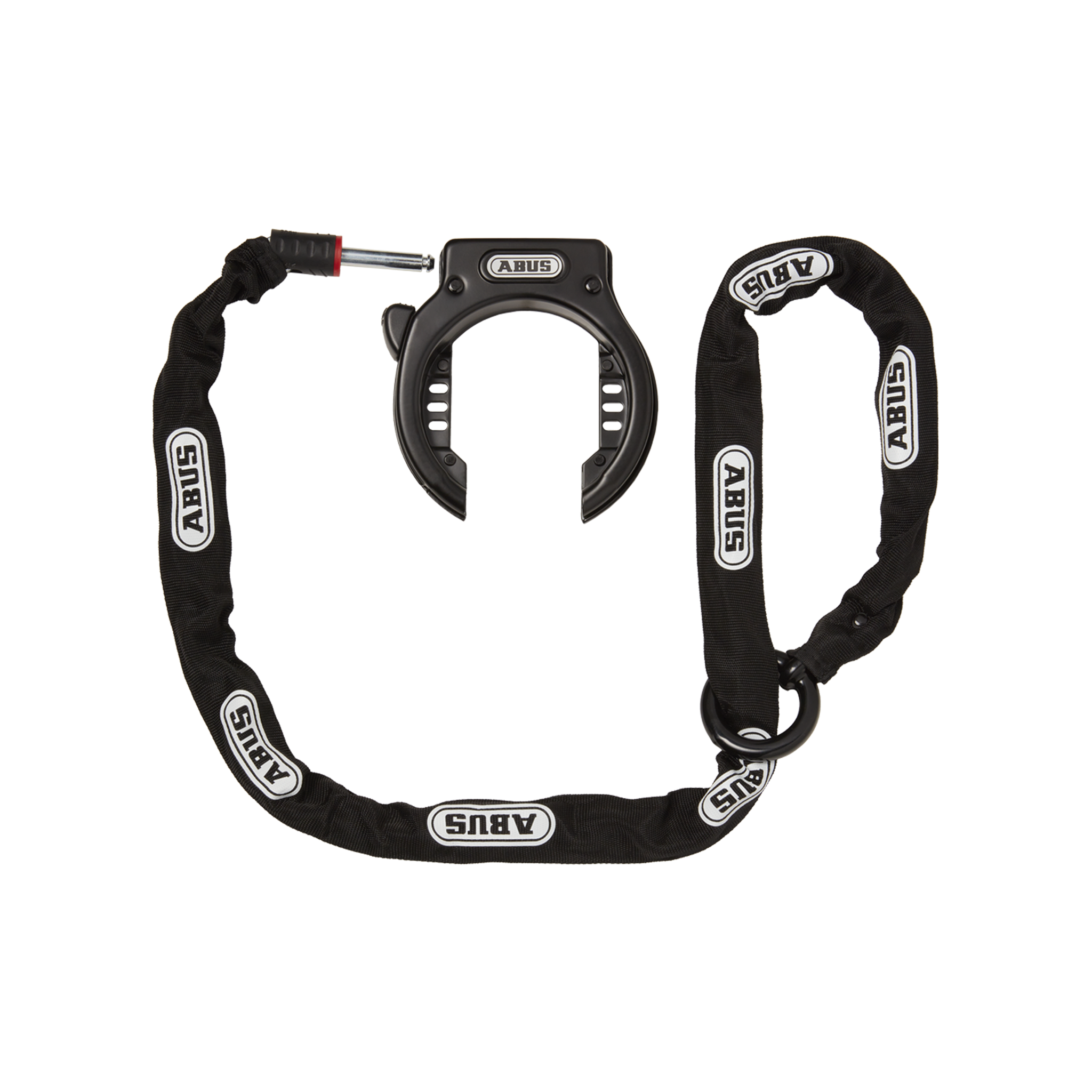 RadCity Wheel Lock by ABUS shown with optional ABUS Adaptor Chain