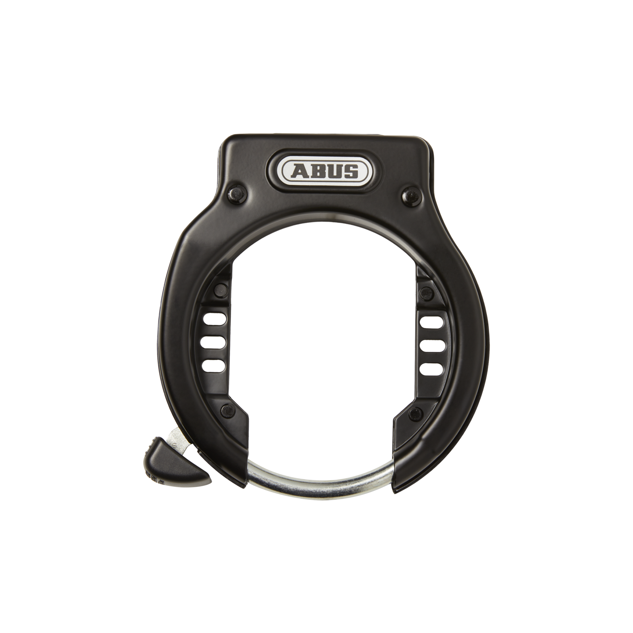 RadCity Wheel Lock by ABUS shown with the locking shackle engaged