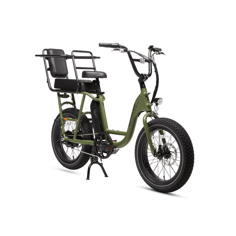 RadRunner Caboose and Passenger Package installed on a RadRunner 2 electric utility bike