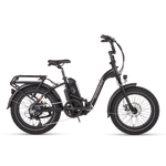 Side view of a black RadExpand 5 electric folding bike