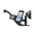 Close up picture of gub pro cell phone mount on bicycle riser handlebars next to ebike display with turned on phone in mount