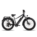 black ebike rear rack on a RadRover 6 Plus