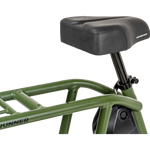 RadRunner Comfort Saddle installed on a green RadRunner
