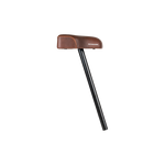 A side view of the plush RadRunner Comfort Saddle in espresso color