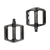 Black replacement pedals with Wellgo branding