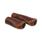 Brown leather Handlebar Grips