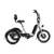 Side view of gray RadTrike electric tricycle with comfort saddle and adjustable handlebars.