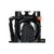 Rad Fat Tire Wheel Lock installed on an ebike, showing the orange key and with the optional security chain attached.